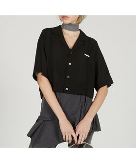 【プランク プロジェクト/PRANK PROJECT】のシアーオープンカラーシャツ 人気、トレンドファッション・服の通販 founy(ファニー) ファッション Fashion レディースファッション WOMEN トップス・カットソー Tops/Tshirt シャツ/ブラウス Shirts/Blouses キュプラ Cupra クロップド Cropped シアー Sheer トレンド Trend |ID:prp329100004533713