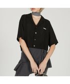 【プランク プロジェクト/PRANK PROJECT】のシアーオープンカラーシャツ 人気、トレンドファッション・服の通販 founy(ファニー) ファッション Fashion レディースファッション WOMEN トップス・カットソー Tops/Tshirt シャツ/ブラウス Shirts/Blouses キュプラ Cupra クロップド Cropped シアー Sheer トレンド Trend thumbnail BLK|ID: prp329100004533713 ipo3291000000032043401