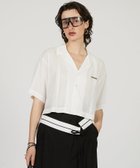 【プランク プロジェクト/PRANK PROJECT】のシアーオープンカラーシャツ 人気、トレンドファッション・服の通販 founy(ファニー) ファッション Fashion レディースファッション WOMEN トップス・カットソー Tops/Tshirt シャツ/ブラウス Shirts/Blouses キュプラ Cupra クロップド Cropped シアー Sheer トレンド Trend thumbnail WHT|ID: prp329100004533713 ipo3291000000032043403