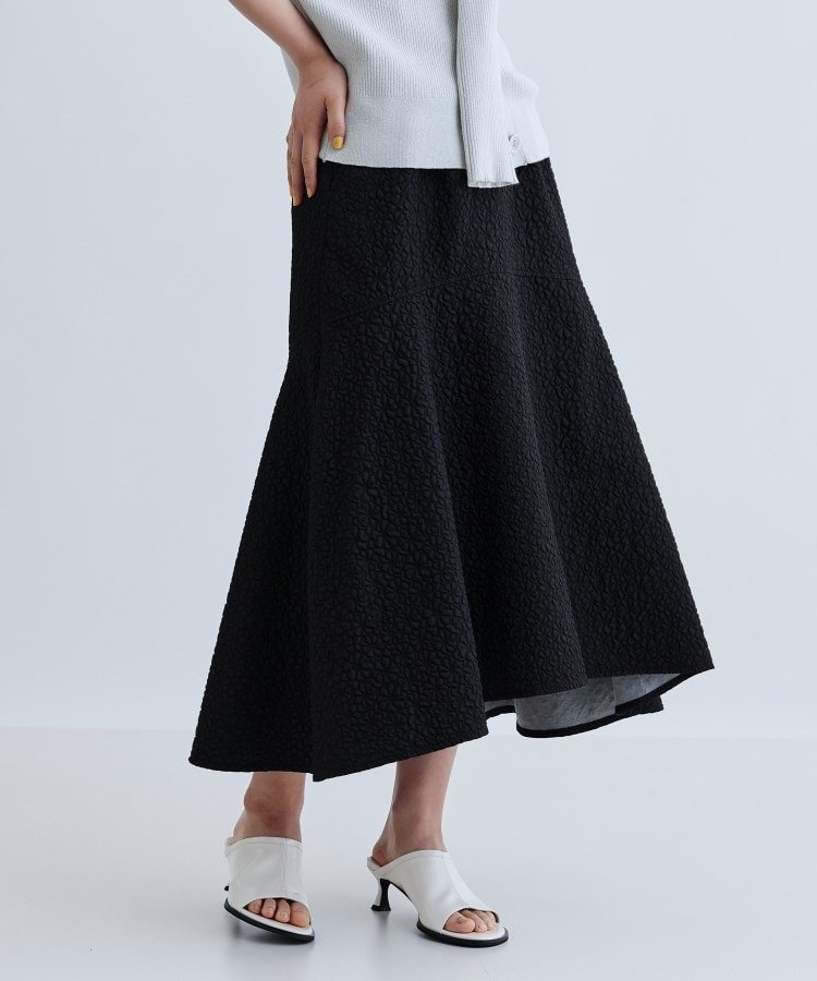【インディヴィ/INDIVI】のマーメイドフレアスカート 人気、トレンドファッション・服の通販 founy(ファニー) 　ファッション　Fashion　レディースファッション　WOMEN　スカート　Skirt　Aライン/フレアスカート　Flared A-Line Skirts　シューズ　Shoes　シンプル　Simple　テクスチャー　Texture　マーメイド　Mermaid　エレガント 上品　Elegant　 other-1|ID: prp329100004533725 ipo3291000000032153175
