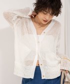 【ノーリーズ/NOLLEY'S】の《手洗い可能》ギマ ポリ/リネン Vネックカーディガン ホワイト|ID: prp329100004533734 ipo3291000000032043501