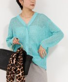 【ノーリーズ/NOLLEY'S】の《手洗い可能》ギマ ポリ/リネン Vネックカーディガン サックス|ID: prp329100004533734 ipo3291000000032043503