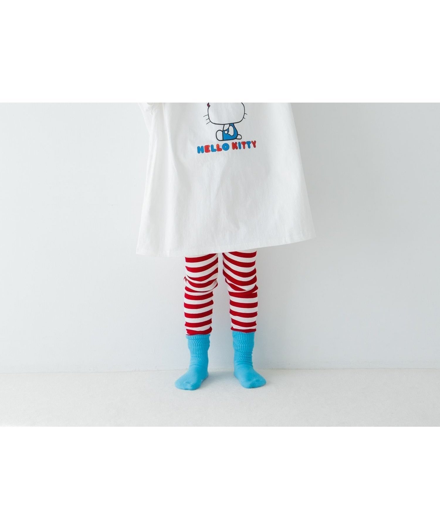 【ローリーズファーム/LOWRYS FARM / KIDS】の【HELLO KITTY】 BIGTワンピース インテリア・キッズ・メンズ・レディースファッション・服の通販 founy(ファニー) 　ファッション　Fashion　キッズファッション　KIDS　ワンピース　Dress/Kids　プリント　Print　リボン　Ribbon　定番　Standard　オフ|ID: prp329100004533738 ipo3291000000032043514