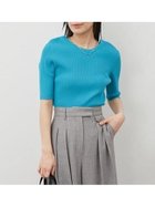 【ミラオーウェン/Mila Owen】のハーフスリーブオーガニックリブニット 人気、トレンドファッション・服の通販 founy(ファニー) ファッション Fashion レディースファッション WOMEN トップス・カットソー Tops/Tshirt ニット Knit Tops ウォッシャブル Washable スリット Slit 定番 Standard 人気 Popularity 半袖 Short Sleeve リブニット Rib Knit 夏 Summer エレガント 上品 Elegant thumbnail TUQ[085]|ID: prp329100004533745 ipo3291000000032118563