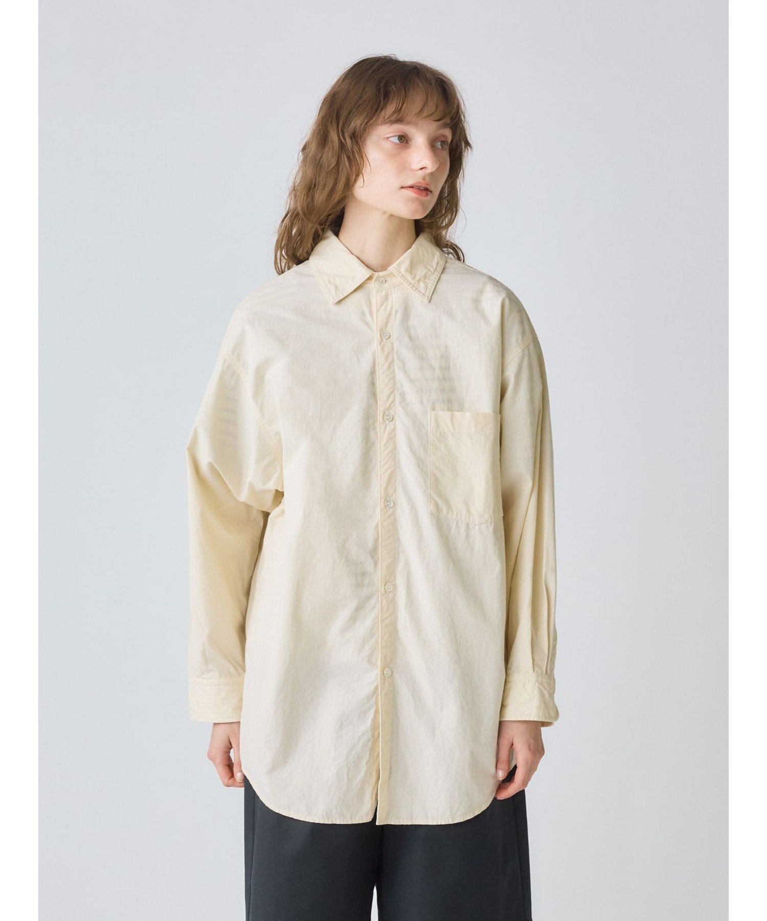 【マーコート/MARcourt】のMidiUmi SOIL ビッグシャツ 人気、トレンドファッション・服の通販 founy(ファニー) 　ファッション　Fashion　レディースファッション　WOMEN　トップス・カットソー　Tops/Tshirt　シャツ/ブラウス　Shirts/Blouses　ストライプ　Stripe　タイプライター　Typewriter　ダンガリー　Dungarees　ビッグ　Big　フロント　Front　ベーシック　Basic　ポケット　Pocket　リネン　Linen　レギュラー　Regular　ワーク　Work　無地　Plain Color　長袖　Long Sleeve　 other-1|ID: prp329100004533749 ipo3291000000032043553