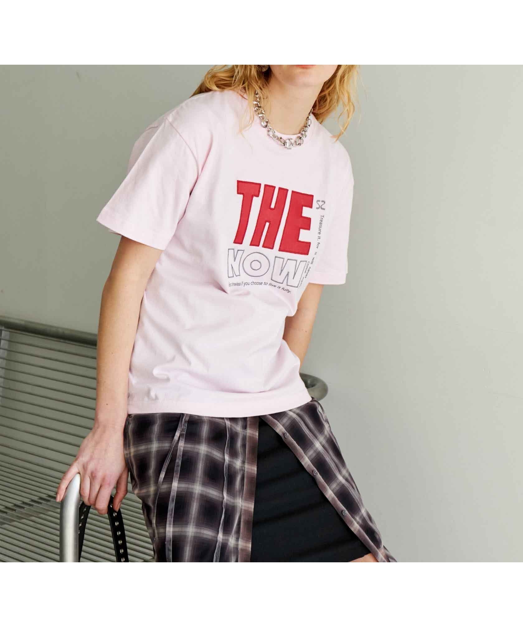 【メゾンスペシャル/MAISON SPECIAL】のTHE NOW Logo T-shirt インテリア・キッズ・メンズ・レディースファッション・服の通販 founy(ファニー) 　ファッション　Fashion　レディースファッション　Fashion for Women　トップス・カットソー　Cut & Sew Tops　シャツ・ブラウス・オフィスカジュアル　Elegant Blouses & Button-Ups　ロングTシャツ・Tシャツ　Longline T-Shirts & Tees　カットソー　Cut and Sewn Top　リラックス　Relax, Relaxed Fit　ロング　Long, Long-Length　夏　Summer　PNK|ID: prp329100004533759 ipo3291000000032622476