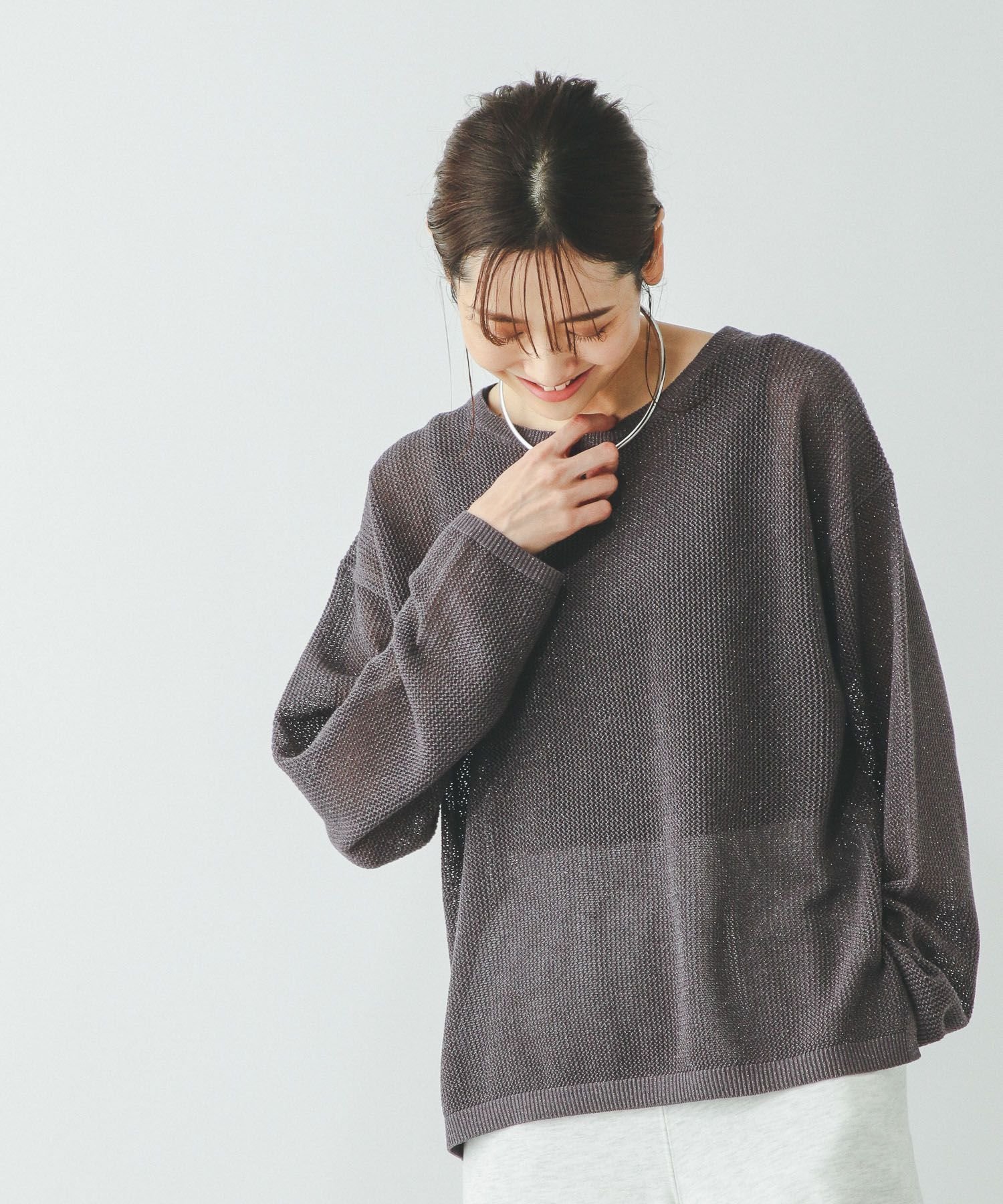 【グローバルワーク/GLOBAL WORK】の洗えるメッシュラメプルオーバー*タンク/288082 人気、トレンドファッション・服の通販 founy(ファニー) 　ファッション　Fashion　レディースファッション　Fashion for Women　トップス・カットソー　Cut & Sew Tops　カジュアルプルオーバー・ニットトップス　Pullovers & Knit Tops / Casual Pullovers　タンク　Tank Top, Sleeveless Top　デニム　Denim, Jeans Material　メッシュ　Mesh, Net Fabric　ワイド　Wide, Wide Fit　洗える　Machine Washable　 other-1|ID: prp329100004533785 ipo3291000000033598293