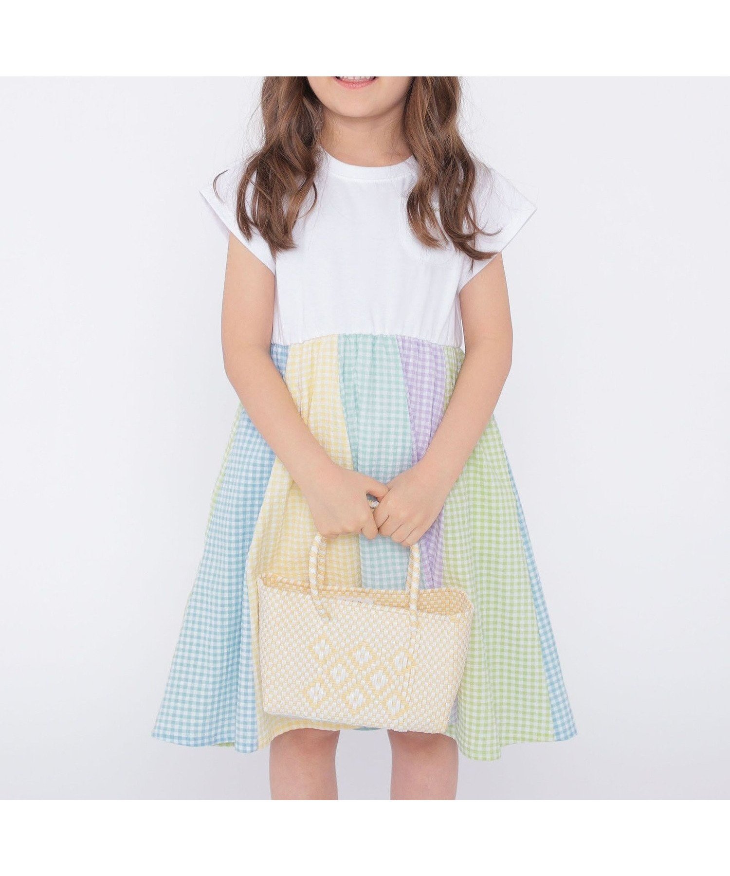 【シップス/SHIPS / KIDS】のSHIPS KIDS 100~130cm / パネル 切替 ワンピース 人気、トレンドファッション・服の通販 founy(ファニー) 　ファッション　Fashion　キッズファッション　KIDS　ワンピース　Dress/Kids　カットソー　Cut And Sew　ギンガム　Gingham　切替　Switching　ストライプ　Stripe　チェック　Check　ドッキング　Docking　定番　Standard　人気　Popularity　ポケット　Pocket　リラックス　Relax　ロング　Long　おすすめ　Recommend　お家時間・ステイホーム　Home Time/Stay Home　夏　Summer　 other-1|ID: prp329100004533799 ipo3291000000032043760