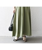 【シップス フォー ウィメン/SHIPS】のSHIPS any 洗濯機可能 グロッシー アシンメトリー ギャザー フレア スカート オリーブ|ID: prp329100004533801 ipo3291000000033093793