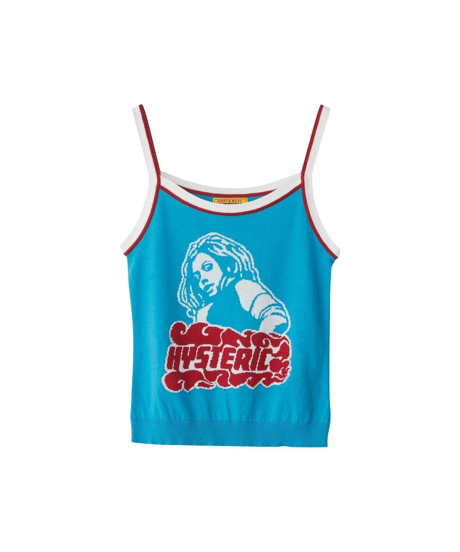 【ヒステリックグラマー/HYSTERIC GLAMOUR】のVIXEN GIRLジャカード キャミソール インテリア・キッズ・メンズ・レディースファッション・服の通販 founy(ファニー) 　ファッション　Fashion　レディースファッション　WOMEN　トップス・カットソー　Tops/Tshirt　キャミソール / ノースリーブ　No Sleeves　キャミソール　Camisole　ジャカード　Jacquard　ラップ　Wrap　抗菌　Antibacterial　ブルー|ID: prp329100004533802 ipo3291000000032043771