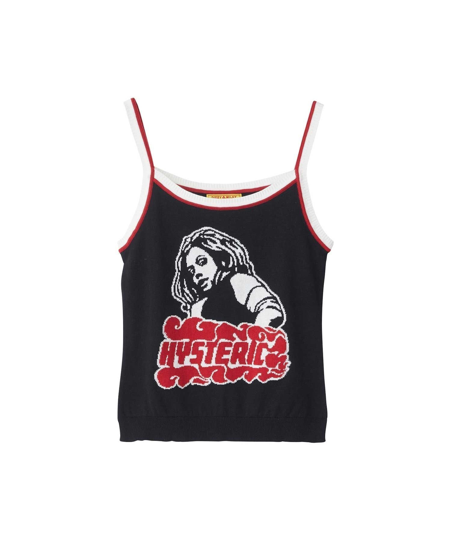 【ヒステリックグラマー/HYSTERIC GLAMOUR】のVIXEN GIRLジャカード キャミソール インテリア・キッズ・メンズ・レディースファッション・服の通販 founy(ファニー) 　ファッション　Fashion　レディースファッション　WOMEN　トップス・カットソー　Tops/Tshirt　キャミソール / ノースリーブ　No Sleeves　キャミソール　Camisole　ジャカード　Jacquard　ラップ　Wrap　抗菌　Antibacterial　ブラック|ID: prp329100004533802 ipo3291000000032043774