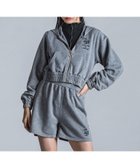 【その他のブランド/Other】のビンテージ風ピグメント加工フード付きトップス+ショートパンツセットアップ(130~160cm) グレー|ID: prp329100004533813 ipo3291000000032043819