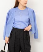 【ノーリーズ/NOLLEY'S】の《アンサンブル対応》ハーフシアーVネックカーディガン サックス|ID: prp329100004533822 ipo3291000000032043867