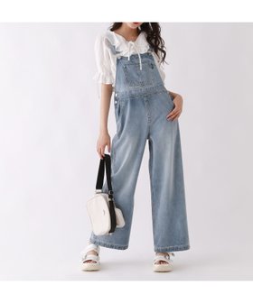 【レピピアルマリオ/repipi armario / KIDS】のデニムオーバーオール 人気、トレンドファッション・服の通販 founy(ファニー) ファッション Fashion キッズファッション KIDS おすすめ Recommend インナー Inner タンク Tank デニム Denim フロント Front ポケット Pocket ロング Long |ID:prp329100004533829