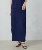 【コムサイズム/COMME CA ISM】のストレッチプリーツ ナロースカート / セットアップ対応 ブルー|ID: prp329100004533836 ipo3291000000032669804