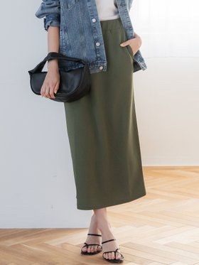 【コカ/COCA】のエンボス加工Iラインスカート 人気、トレンドファッション・服の通販 founy(ファニー) ファッション Fashion レディースファッション WOMEN スカート Skirt ポケット Pocket 定番 Standard |ID:prp329100004533847