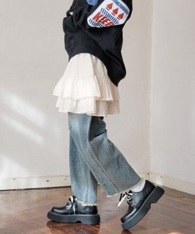 【ニコアンド/niko and】のレースミニティアードスカート 人気、トレンドファッション・服の通販 founy(ファニー) ファッション Fashion レディースファッション WOMEN スカート Skirt ティアードスカート Tiered Skirts おすすめ Recommend シンプル Simple デニム Denim ビスチェ Bustier フェミニン Feminine フリル Frills レース Race ワイド Wide |ID:prp329100004533865