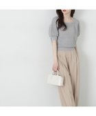 【プロポーション ボディドレッシング/PROPORTION BODY DRESSING】のラメ入り透かし編みニット 人気、トレンドファッション・服の通販 founy(ファニー) ファッション Fashion レディースファッション WOMEN トップス・カットソー Tops/Tshirt ニット Knit Tops デコルテ Decolletage 透かし Watermark thumbnail グレー|ID: prp329100004533866 ipo3291000000032044044