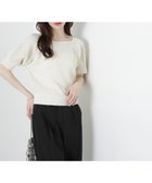 【プロポーション ボディドレッシング/PROPORTION BODY DRESSING】のラメ入り透かし編みニット 人気、トレンドファッション・服の通販 founy(ファニー) ファッション Fashion レディースファッション WOMEN トップス・カットソー Tops/Tshirt ニット Knit Tops デコルテ Decolletage 透かし Watermark thumbnail エクリュ1|ID: prp329100004533866 ipo3291000000032044045