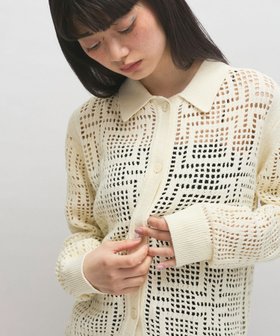 【アダム エ ロペ/ADAM ET ROPE'】の【サステナブル】クロシェライクカーディガン 人気、トレンドファッション・服の通販 founy(ファニー) ファッション Fashion レディースファッション WOMEN トップス・カットソー Tops/Tshirt カーディガン Cardigans ヴィンテージ Vintage 春 Spring カーディガン Cardigan コンパクト Compact スクエア Square スラックス Slacks デニム Denim ポケット Pocket メッシュ Mesh リラックス Relax ワイド Wide S/S・春夏 Ss・Spring/Summer おすすめ Recommend 夏 Summer 2025年 2025 2025春夏・S/S Ss,Spring/Summer,2025 |ID:prp329100004533873