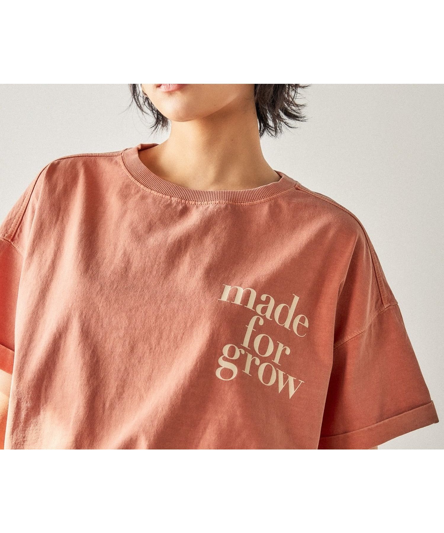 【ベイフロー/BAYFLOW】のピグメントロゴショートスリーブT インテリア・キッズ・メンズ・レディースファッション・服の通販 founy(ファニー) 　ファッション　Fashion　レディースファッション　WOMEN　おすすめ　Recommend　グラフィック　Graphic　ジャケット　Jacket　スラックス　Slacks　デニム　Denim　プリント　Print　今季　This Season　夏　Summer　定番　Standard　春　Spring　S/S・春夏　Ss・Spring/Summer　テラコッタ45|ID: prp329100004533887 ipo3291000000032044134