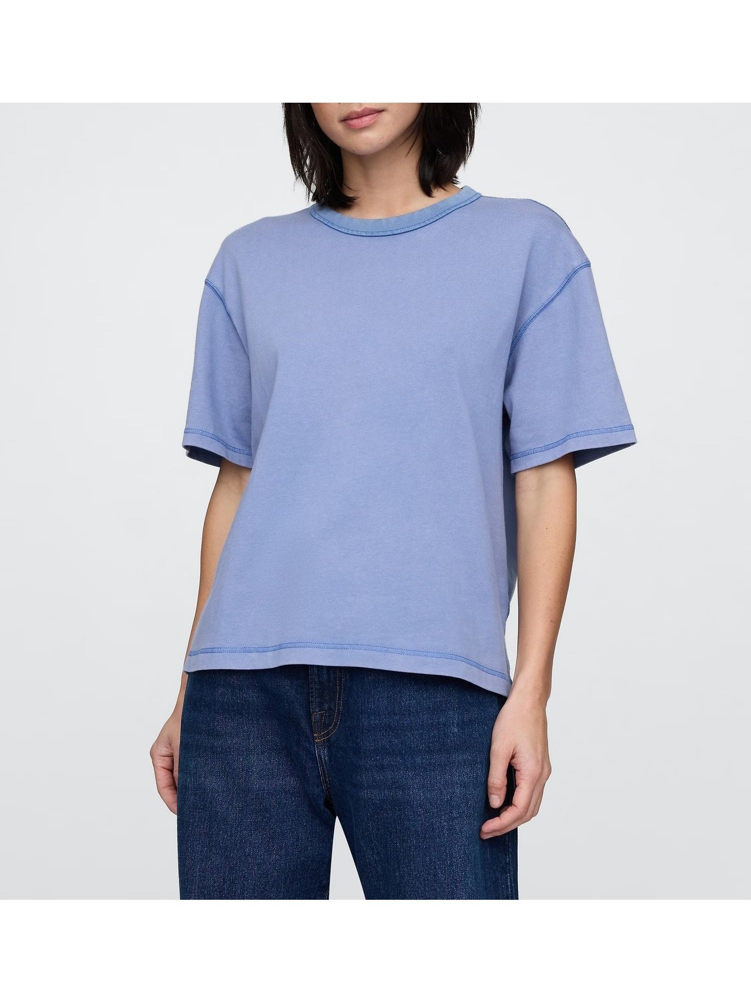 【ギャップ/GAP】のSS HVY SOFT CROPPED T インテリア・キッズ・メンズ・レディースファッション・服の通販 founy(ファニー) 　ファッション　Fashion　レディースファッション　WOMEN　インナー　Inner　クロップド　Cropped　ショート　Short　ジャケット　Jacket　スリーブ　Sleeve　ワイド　Wide　SOFT_CORNFLOWER|ID: prp329100004533901 ipo3291000000032332737