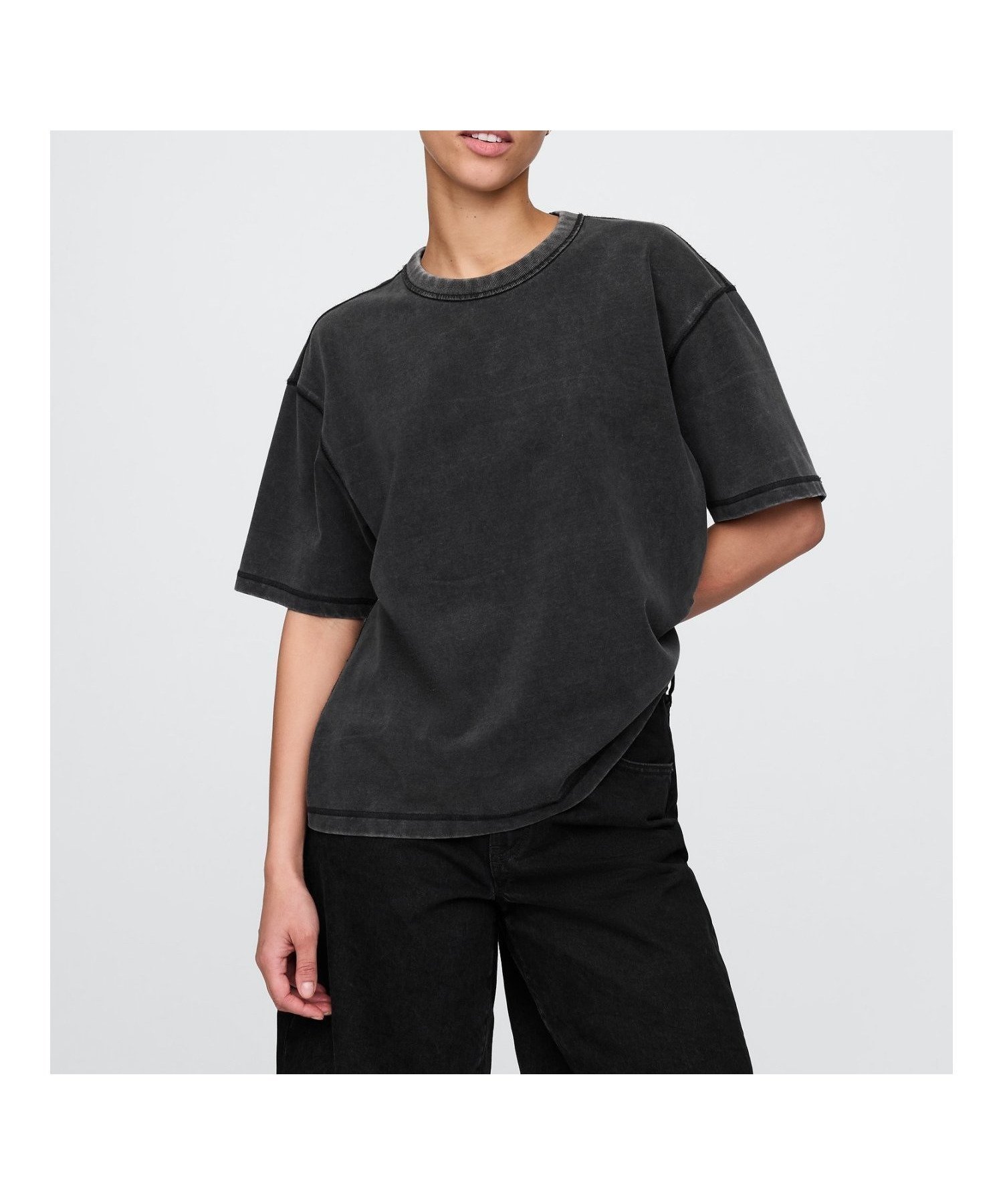 【ギャップ/GAP】のSS HVY SOFT CROPPED T インテリア・キッズ・メンズ・レディースファッション・服の通販 founy(ファニー) 　ファッション　Fashion　レディースファッション　WOMEN　インナー　Inner　クロップド　Cropped　ショート　Short　ジャケット　Jacket　スリーブ　Sleeve　ワイド　Wide　MOONLESS_NIGHT|ID: prp329100004533901 ipo3291000000032332738