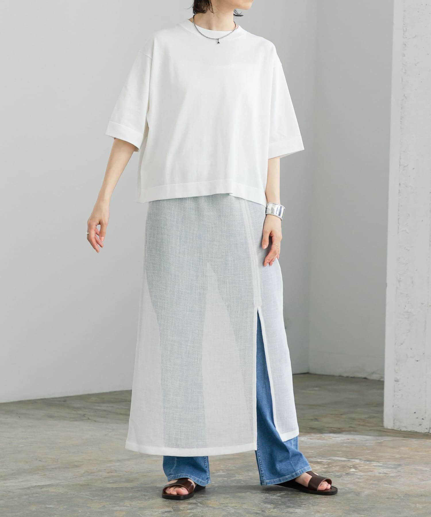 【アーバンリサーチ/URBAN RESEARCH】のカラミレイヤードスカート インテリア・キッズ・メンズ・レディースファッション・服の通販 founy(ファニー) 　ファッション　Fashion　レディースファッション　WOMEN　スカート　Skirt　2024年　2024　2024春夏・S/S　Ss,Spring/Summer,2024　おすすめ　Recommend　ジャケット　Jacket　スリット　Slit　デニム　Denim　トレンド　Trend　フロント　Front　ベーシック　Basic　メッシュ　Mesh　夏　Summer　S/S・春夏　Ss・Spring/Summer　OFF|ID: prp329100004533906 ipo3291000000032044211