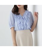 【プロポーション ボディドレッシング/PROPORTION BODY DRESSING】のフリル楊柳ブラウス ブルー|ID: prp329100004533911 ipo3291000000032727064