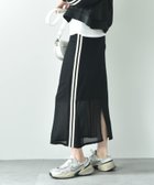 【インタープラネット/INTERPLANET】のカノコメッシュサイドラインリブナロースカート 人気、トレンドファッション・服の通販 founy(ファニー) ファッション Fashion レディースファッション WOMEN スカート Skirt テクスチャー Texture 鹿の子 Pique thumbnail ブラック|ID: prp329100004533912 ipo3291000000032044226