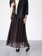 【テチチ/Te chichi】のチュールギャザースカート 人気、トレンドファッション・服の通販 founy(ファニー) ファッション Fashion レディースファッション WOMEN スカート Skirt おすすめ Recommend エアリー Airy ギャザー Gather スウェット Sweat チュール Tulle パーカー Hoodie エレガント 上品 Elegant thumbnail ブラウン|ID: prp329100004533914 ipo3291000000032044249