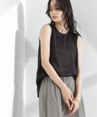 【ナノ ユニバース/nano universe】のダブルサテンノースリーブトップス 人気、トレンドファッション・服の通販 founy(ファニー) ファッション Fashion レディースファッション Ladies' Fashion Online トップス・カットソー Tops/Tshirt キャミソール / ノースリーブ No Sleeves ウォッシャブル Washable ヴィンテージ Vintage カットオフ Cut Off カーディガン Cardigan サテン Satin シルク Silk シンプル Simple ダブル Double フロント Front プリーツ Pleats ボックス Box エレガント 上品 Elegant 2025年 2025 2025春夏・S/S Ss,Spring/Summer,2025 thumbnail ブラック|ID: prp329100004533916 ipo3291000000032653234