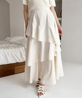 【ナイスクラップ/NICE CLAUP】のティアードロングスカート 人気、トレンドファッション・服の通販 founy(ファニー) ファッション Fashion レディースファッション WOMEN スカート Skirt ロングスカート Long Skirt おすすめ Recommend シンプル Simple スウェット Sweat ティアード Tiered ティアードスカート Tiered Skirt フリル Frills 夏 Summer |ID:prp329100004533917