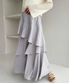 【ナイスクラップ/NICE CLAUP】のティアードロングスカート 人気、トレンドファッション・服の通販 founy(ファニー) ファッション Fashion レディースファッション WOMEN スカート Skirt ロングスカート Long Skirt おすすめ Recommend シンプル Simple スウェット Sweat ティアード Tiered ティアードスカート Tiered Skirt フリル Frills 夏 Summer thumbnail グレー|ID: prp329100004533917 ipo3291000000032044268