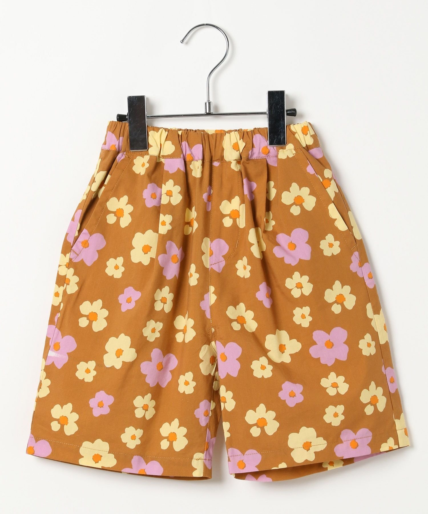 【ベイフロー/BAYFLOW / KIDS】のセットアップで着用可能 リゾート柄ショーツ(KIDS) インテリア・キッズ・メンズ・レディースファッション・服の通販 founy(ファニー) 　ファッション　Fashion　キッズファッション　KIDS　おすすめ　Recommend　ショーツ　Shorts　ショート　Short　スニーカー　Sneakers　セットアップ　Set Up　ソックス　Socks　プリント　Print　ポケット　Pocket　リゾート　Resort　ワイド　Wide　夏　Summer　ブラウン50|ID: prp329100004533932 ipo3291000000032044325