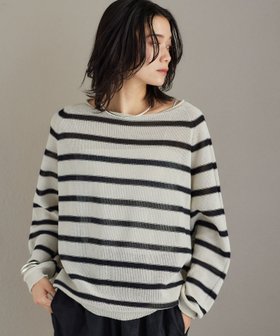 【バンヤードストーム/BARNYARDSTORM】のボーダーペーパーニット 人気、トレンドファッション・服の通販 founy(ファニー) ファッション Fashion レディースファッション WOMEN トップス・カットソー Tops/Tshirt ニット Knit Tops スリット Slit タイトスカート Tight Skirt ボーダー Border |ID:prp329100004533941