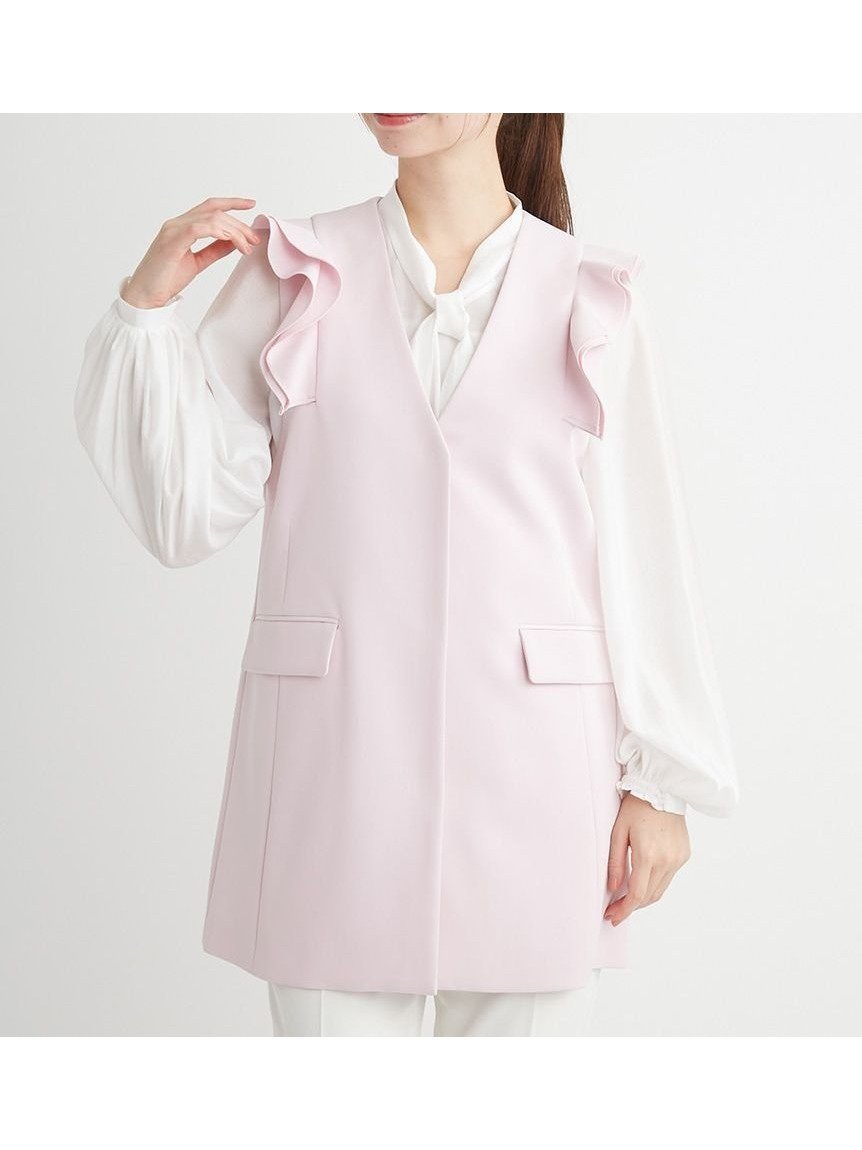 【セルフォード/CELFORD】のフリルスリーブジレ インテリア・キッズ・メンズ・レディースファッション・服の通販 founy(ファニー) 　雑誌掲載アイテム　Magazine Items　ファッション雑誌　Fashion Magazines　ストーリィ　STORY　ファッション　Fashion　レディースファッション　WOMEN　アウター　Coat Outerwear　トップス・カットソー　Tops/Tshirt　ベスト/ジレ　Gilets/Vests　3月号　March Issue　ショルダー　Shoulder　デニム　Denim　パターン　Pattern　フリル　Frills　フレア　Flare　マーメイド　Mermaid　雑誌　Magazine　LPNK[061]|ID: prp329100004533951 ipo3291000000032044393