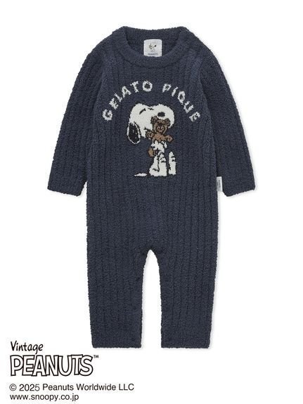 【ジェラート ピケ/gelato pique / KIDS】の【PEANUTS】【ONLINE限定カラーあり】【BABY】SNOOPY×BEAR ジャガードロンパース インテリア・キッズ・メンズ・レディースファッション・服の通販 founy(ファニー) 　ファッション　Fashion　キッズファッション　Fashion for Kids　【ONLINE限定カラー】NVY[089]|ID: prp329100004533963 ipo3291000000032690283