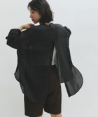 【アダム エ ロペ/ADAM ET ROPE'】の【サステナブル】バックオープンシャツ 人気、トレンドファッション・服の通販 founy(ファニー) ファッション Fashion レディースファッション Fashion for Women トップス・カットソー Cut & Sew Tops シャツ・ブラウス・オフィスカジュアル Elegant Blouses & Button-Ups バッグ Bags インナー Innerwear 春 Spring カフス Cuff Design シアー Sheer, See-Through スラックス Slacks, Dress Pants スリット Slit, Slit Detail スリーブ Sleeve, Long Sleeve / Short Sleeve デニム Denim, Jeans Material ネップ Nepp, Slub Yarn ポケット Pocket, Pocket Detail ロング Long, Long-Length ワイド Wide, Wide Fit S/S・春夏 SS, Spring/Summer, Warm Season おすすめ Recommended / Our Picks 夏 Summer 2025年 2025 2025春夏・S/S Spring/Summer 2025 SS25 thumbnail ブラック(01)|ID: prp329100004533968 ipo3291000000033310083