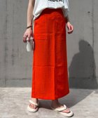 【チャオパニックティピー/CIAOPANIC TYPY】のテックリネンすっきりシルエットIラインベイカースカート 人気、トレンドファッション・服の通販 founy(ファニー) ファッション Fashion レディースファッション WOMEN スカート Skirt おすすめ Recommend サンダル Sandals スニーカー Sneakers スリット Slit タンク Tank プチプライス・低価格 Affordable ベーシック Basic リネン Linen 夏 Summer 春 Spring S/S・春夏 Ss・Spring/Summer 楽ちん Easy thumbnail オレンジ|ID: prp329100004533992 ipo3291000000032044556