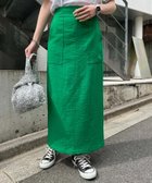 【チャオパニックティピー/CIAOPANIC TYPY】のテックリネンすっきりシルエットIラインベイカースカート 人気、トレンドファッション・服の通販 founy(ファニー) ファッション Fashion レディースファッション WOMEN スカート Skirt おすすめ Recommend サンダル Sandals スニーカー Sneakers スリット Slit タンク Tank プチプライス・低価格 Affordable ベーシック Basic リネン Linen 夏 Summer 春 Spring S/S・春夏 Ss・Spring/Summer 楽ちん Easy thumbnail グリーン|ID: prp329100004533992 ipo3291000000032044558