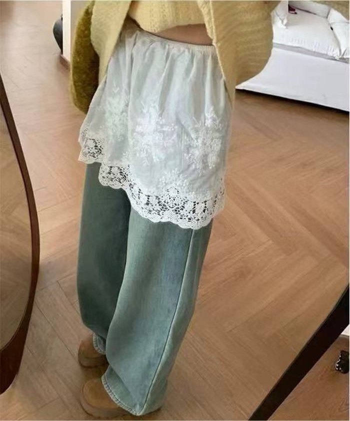 【チェルカ/CERCA】のChiina/Chiina/ レースレイヤードミニスカート インテリア・キッズ・メンズ・レディースファッション・服の通販 founy(ファニー) https://founy.com/ ファッション Fashion レディースファッション WOMEN スカート Skirt ミニスカート Mini Skirts おすすめ Recommend カーディガン Cardigan デニム Denim トレンド Trend レース Race 再入荷 Restock/Back In Stock/Re Arrival |ID: prp329100004534047 ipo3291000000032044765