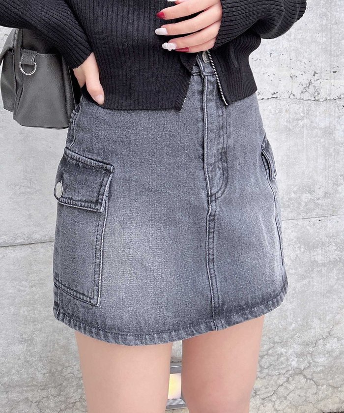 【イング/INGNI】のINGNI/デニムカーゴSK インテリア・キッズ・メンズ・レディースファッション・服の通販 founy(ファニー) https://founy.com/ ファッション Fashion レディースファッション WOMEN スカート Skirt コンパクト Compact ショート Short スマホ Smartphone デニム Denim トレンド Trend フラップ Flap ポケット Pocket |ID: prp329100004534066 ipo3291000000032044844