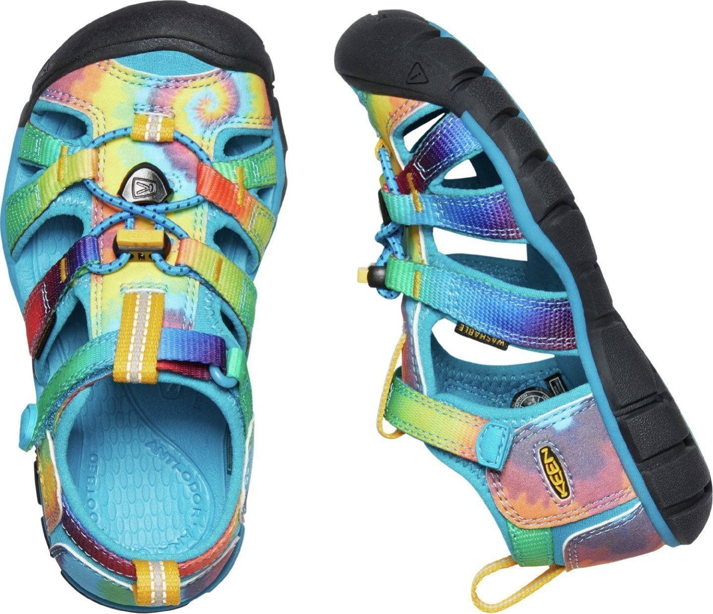 【キーン/KEEN / KIDS】の(KIDS)SEACAMP II CNX / (キッズ)シーキャンプ ツー シーエヌエックス インテリア・キッズ・メンズ・レディースファッション・服の通販 founy(ファニー) 　ファッション　Fashion　キッズファッション　KIDS　アウトドア　Outdoor　ウォッシャブル　Washable　クッション　Cushion　軽量　Lightweight　サンダル　Sandals　シューズ　Shoes　スポーツ　Sports　トラベル　Travel　フィット　Fit　ライニング　Lining　ラップ　Wrap　VIVID BLUE/ORIGINAL TIE DYE|ID: prp329100004534087 ipo3291000000032044929