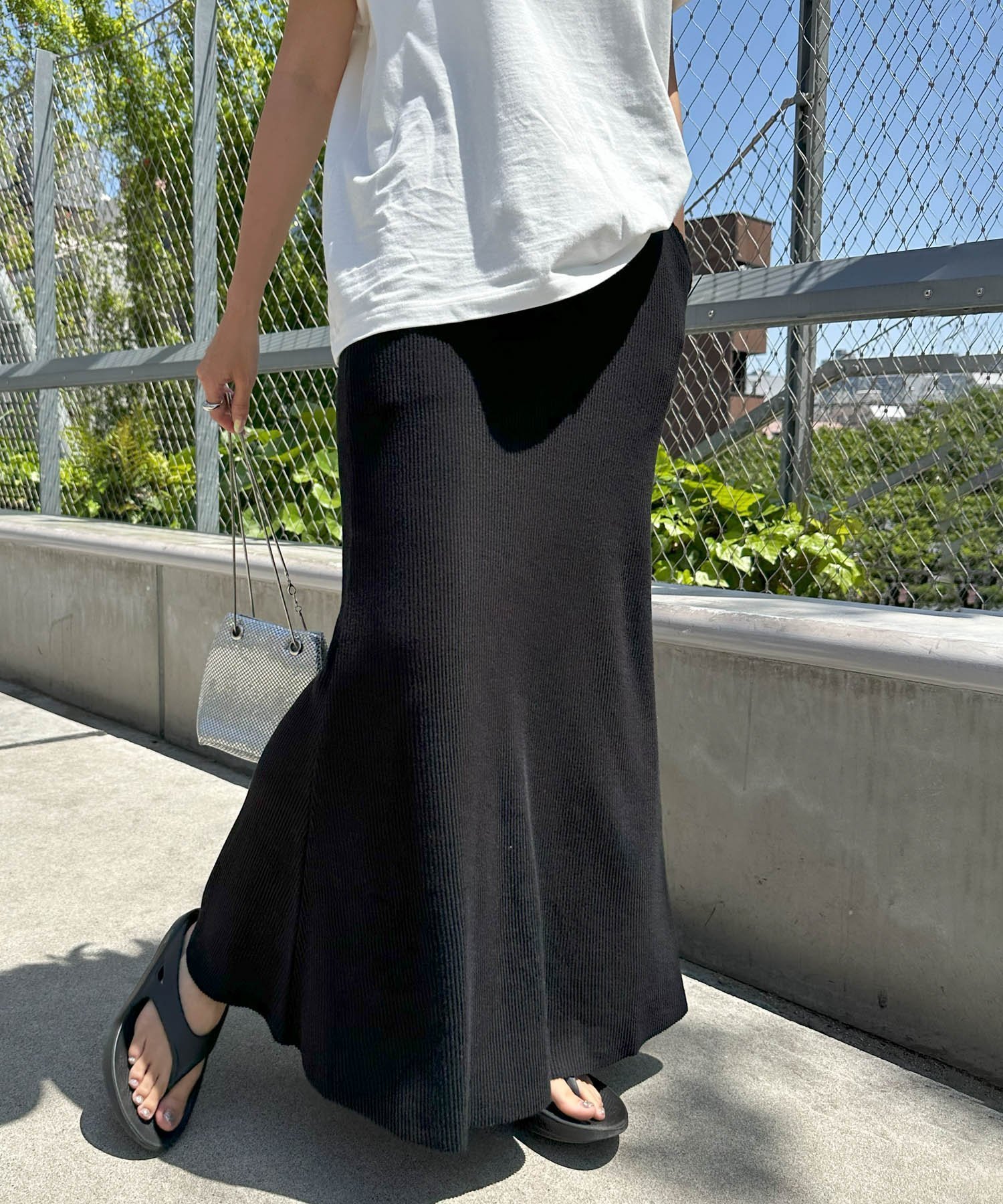 【その他のブランド/Other】のセルフカットリブ マーメイド フレア スカート 人気、トレンドファッション・服の通販 founy(ファニー) 　ファッション　Fashion　レディースファッション　Ladies' Fashion Online　スカート　Skirt　Aライン/フレアスカート　Flared A-Line Skirts　おすすめ　Recommend　フィット　Fit　フレア　Flare　ポケット　Pocket　マーメイド　Mermaid　エレガント 上品　Elegant　 other-1|ID: prp329100004534104 ipo3291000000032580578