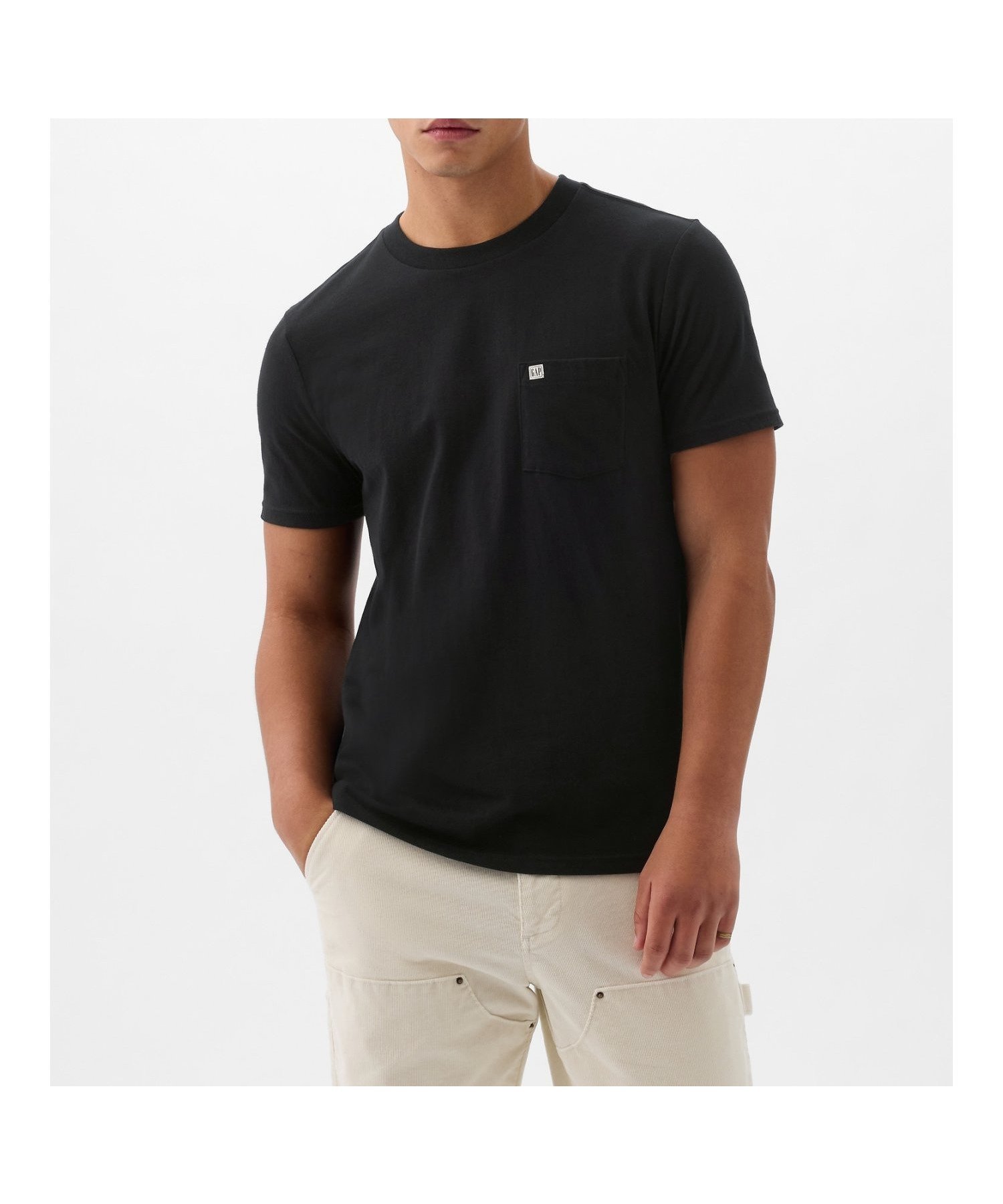 【ギャップ/GAP】のGAPミニロゴ ポケット Tシャツ(ユニセックス) インテリア・キッズ・メンズ・レディースファッション・服の通販 founy(ファニー) 　ファッション　Fashion　レディースファッション　WOMEN　トップス・カットソー　Tops/Tshirt　シャツ/ブラウス　Shirts/Blouses　ロング / Tシャツ　T-Shirts　パッチ　Patch　ポケット　Pocket　半袖　Short Sleeve　BLACK|ID: prp329100004534121 ipo3291000000032045063