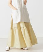 【その他のブランド/Other】のリネン混 ティアードスカート LT.YELLOW|ID: prp329100004534122 ipo3291000000032045055