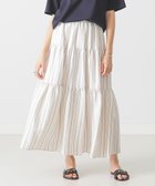 【その他のブランド/Other】のリネン混 ティアードスカート STRIPE|ID: prp329100004534122 ipo3291000000032045056