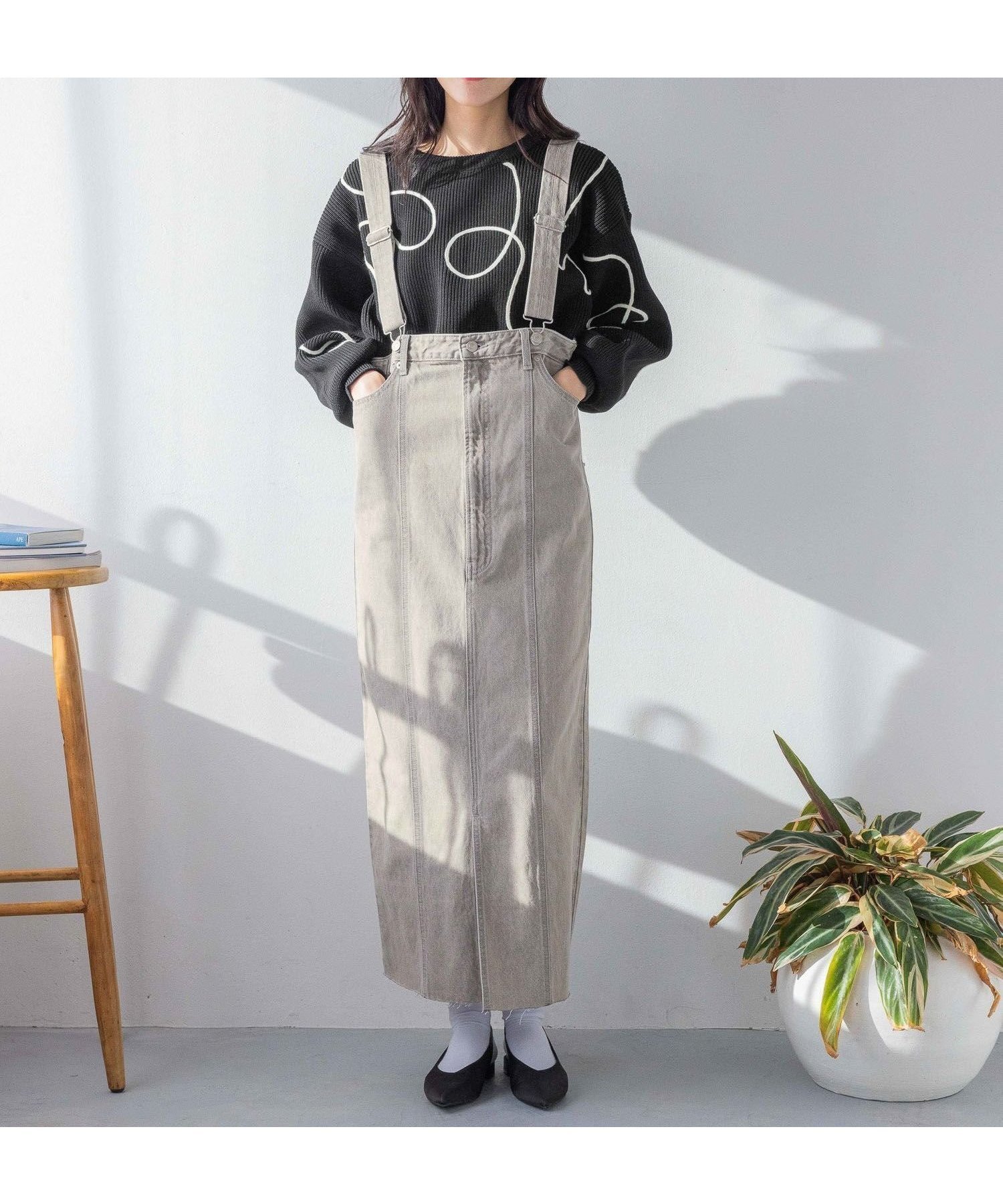 【ローリーズファーム/LOWRYS FARM】のCONE/ジャンスカ インテリア・キッズ・メンズ・レディースファッション・服の通販 founy(ファニー) 　ファッション　Fashion　レディースファッション　Ladies' Fashion Online　シルバー　Silver　ジャンスカ　Janska　デニム　Denim　ビンテージ　Vintage　NEWカラーグレー|ID: prp329100004534127 ipo3291000000032622430