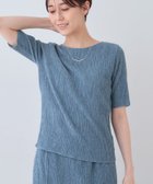 【インディヴィ/INDIVI】の春SALE!【日本製/SETUP可能】ブークレーカットソー 人気、トレンドファッション・服の通販 founy(ファニー) ファッション Fashion レディースファッション WOMEN トップス・カットソー Tops/Tshirt カットソー Cut and Sewn おすすめ Recommend カットソー Cut And Sew シアー Sheer ストレッチ Stretch セットアップ Set Up フェミニン Feminine 日本製 Made In Japan 春 Spring 軽量 Lightweight thumbnail ブルー|ID: prp329100004534137 ipo3291000000032045121